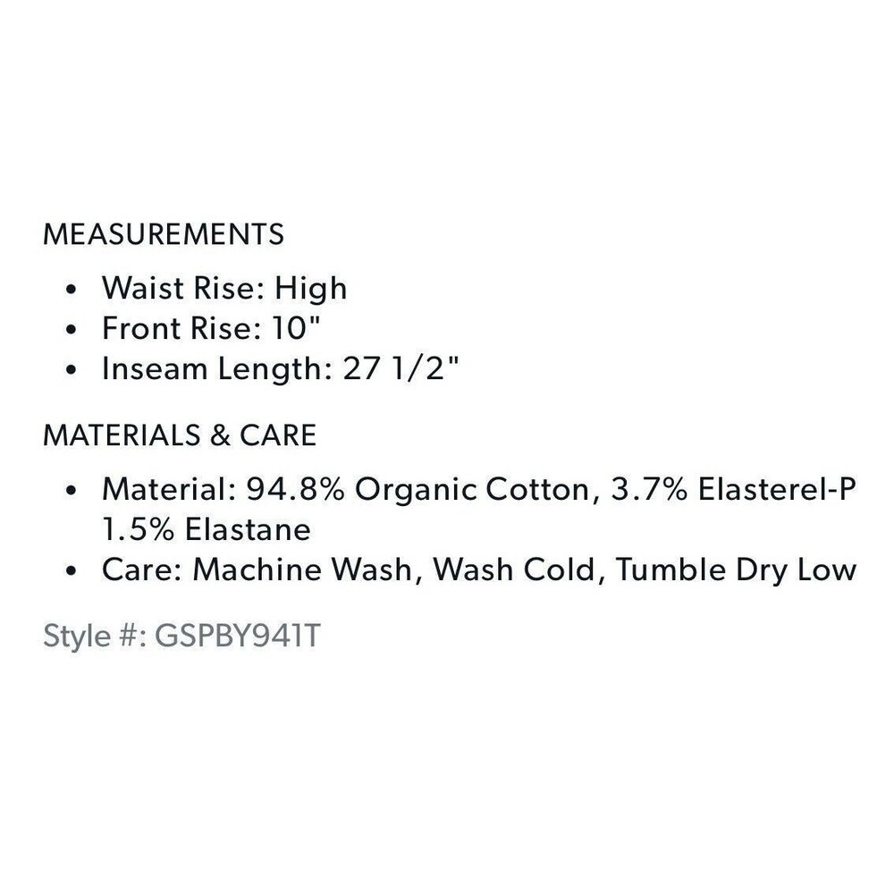 Good American GOOD LEGS STRAIGHT JEAN GSPBY941T Deco Yoke High Rise Stretch 2 26 - Picture 5 of 15